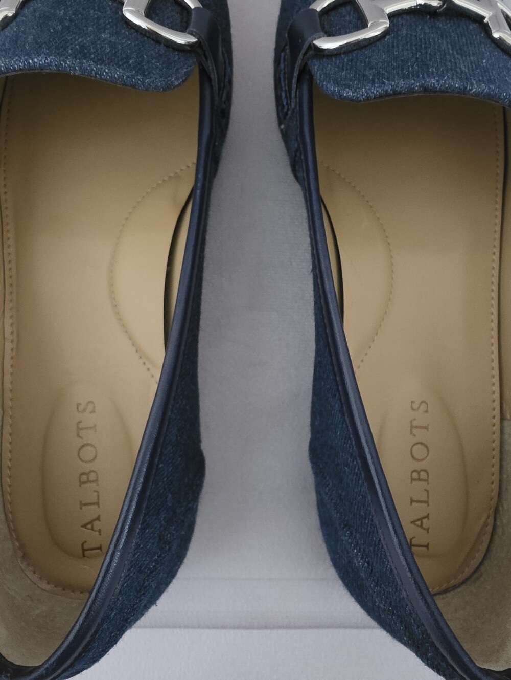 Talbots Denim Bit Slip-On Loafers - Picture 6 of 14